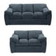 thumbnail image 1 of Sala 3-2 TRINITY Aston 2 piezas ( Sofá, Love Seat ) Azul Para Sala, 1 of 12