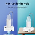 thumbnail image 3 of TIMIFIS Electric Water Pump Desktop Water Bottle Dispenser, Portable Water Bottle Pump for 5 Gallon & Universal Bottles, USB Charging Automatic Drinking Water Dispenser Water Kitchen & Dining, 3 of 8