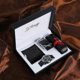 thumbnail image 1 of Regalos para los hombres relojes fijados, cumpleaños regalos del día de San Valentín reloj de los hombres del cuero artificial, 1 of 4