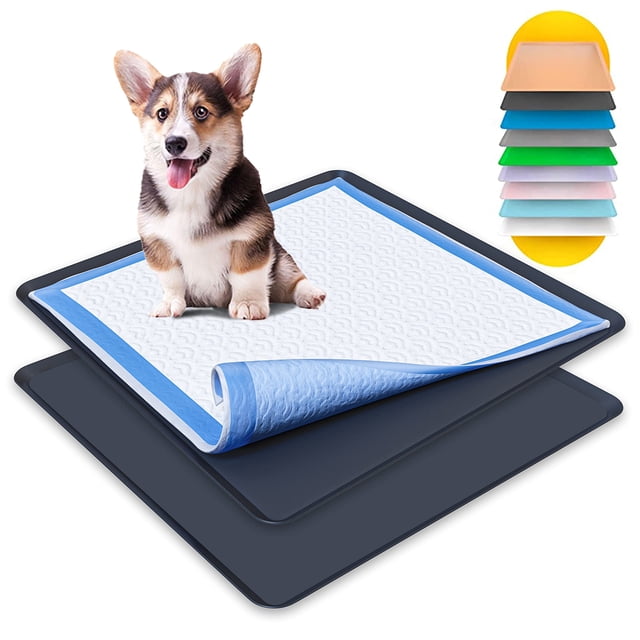 Bandeja Skywin para orinar para perros, 61 x 61 cm, bordes elevados