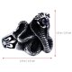 thumbnail image 4 of Anillos de dedo anulares para hombres, creativos, vintage, de moda, de acero y titanio., 4 of 6