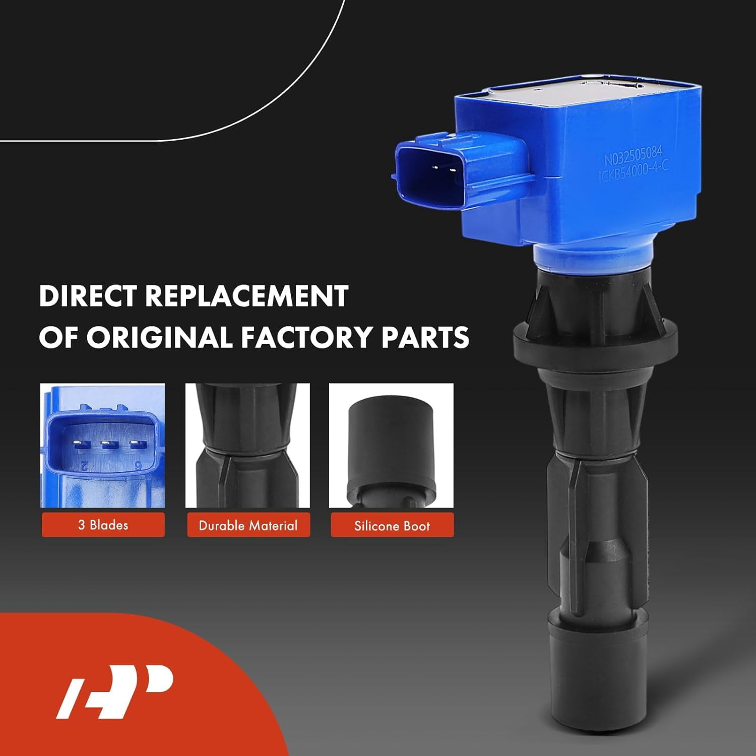A-Premium (Blue) Set of 8 Ignition Coil Pack and Iridium Spark Plugs Compatible with Mazda 3 2006-2013, 6 2006-2013, CX-7 CX7 2010-2012, 3 Sport 2009-2010/2012-2013, 2.0L 2.3L 2.5L