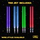thumbnail image 3 of Palillos Láser Luminosos ChopSabers LED 8 Colores Juego de 4 Pares, 3 of 7