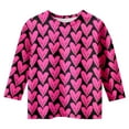 thumbnail image 4 of WhouRiu Toddler Girls T Shirts Valentine'S Day Print 3/4 Quarter Sleeve Tee Tops Kids Cute Casual Tshirts Pink,Sizes 3-4, 4 of 4