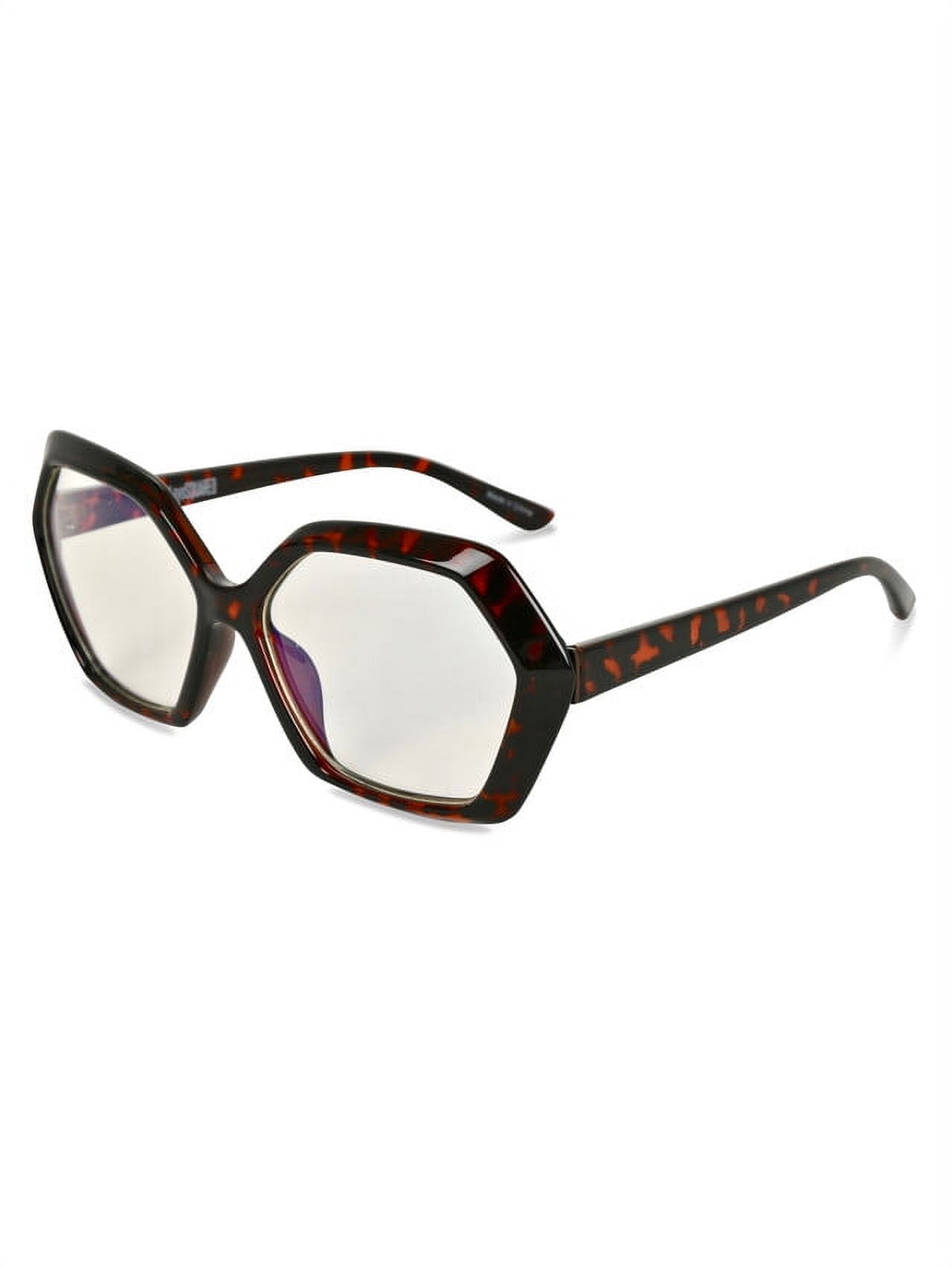 eyeSQUARED Adult Tortoiseshell Blue Light Blocking Glasses with Leopard Print Eco Friendly Case