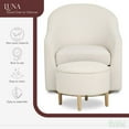 thumbnail image 4 of Evolur Luna Swivel Glider & Ottoman, Daisy, 4 of 8