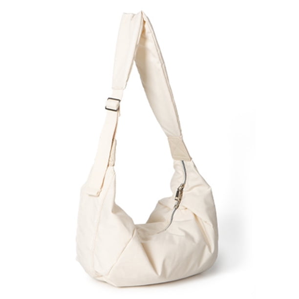 Bolso Mujer Crossbody Casual Nylon Dumpling Fashion Ladies Tote Blanco