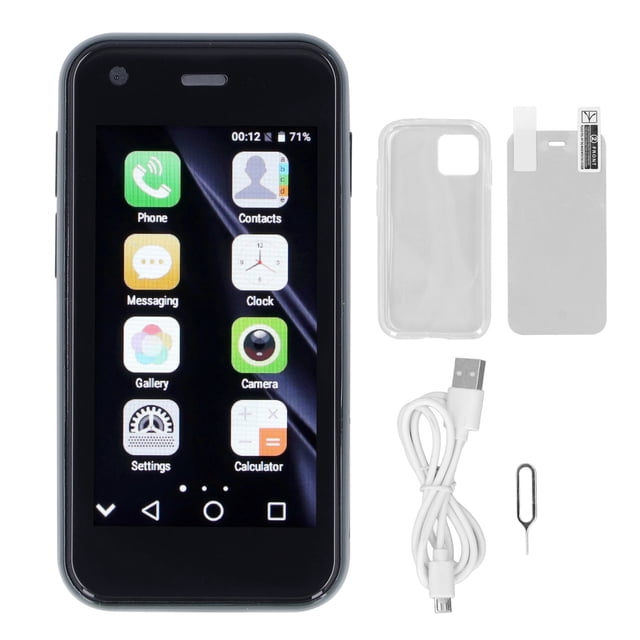 Mini Smartphone 3G 2.5 Pulgadas 1GB RAM 8GB ROM Teléfono Celular con Cámara HD de 2MP y 5MP para Android Verde Oscuro
