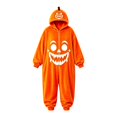 thumbnail image 4 of Curuila Halloween Adult Jumpsuit Flannel Hallowmas Pumpkin Hooded Pajamas For Women And Men Party Comfortable Sleepwear Jumpsuit Size L, 4 of 5