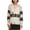 white, variant on DKNY Womens Lace-Trim Pullover Blouse, Black, Small