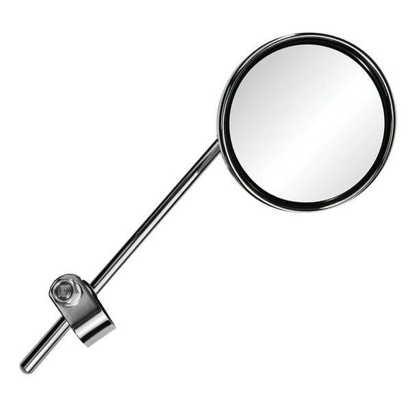 95103 Ken Sean Clampon Motorcycle Mirror, Long Stem, Nickel Chrome