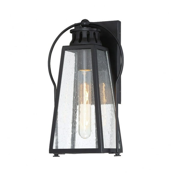 Minka Lavery Halder Bridge 12 3/4" High Sand Black Outdoor Wall Light