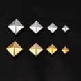 thumbnail image 2 of 100x/Pack Metal Studs Square Rivets Decorative Rivets Square Rivets Leathercraft Spikes Nailheads Rivets Studs, 2 of 9