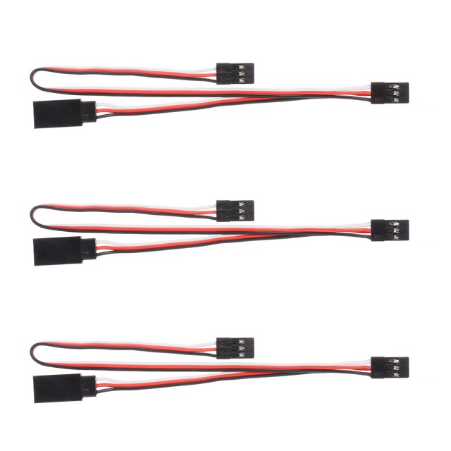 3pcs Y Receptor Extensión Servo Cable 3CH Servo Receptor Cable de extensión Cable de extensión Compa Irfora Cable
