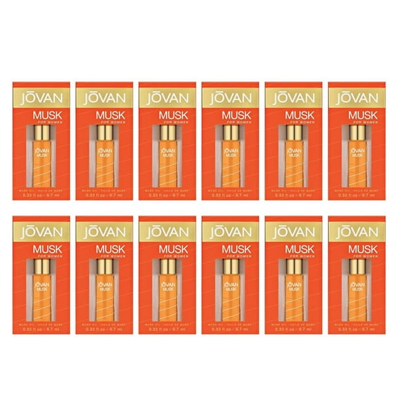 Pack of (12) JOVAN JOVAN MUSK MUSK OIL 0.33 OZ BODLDY