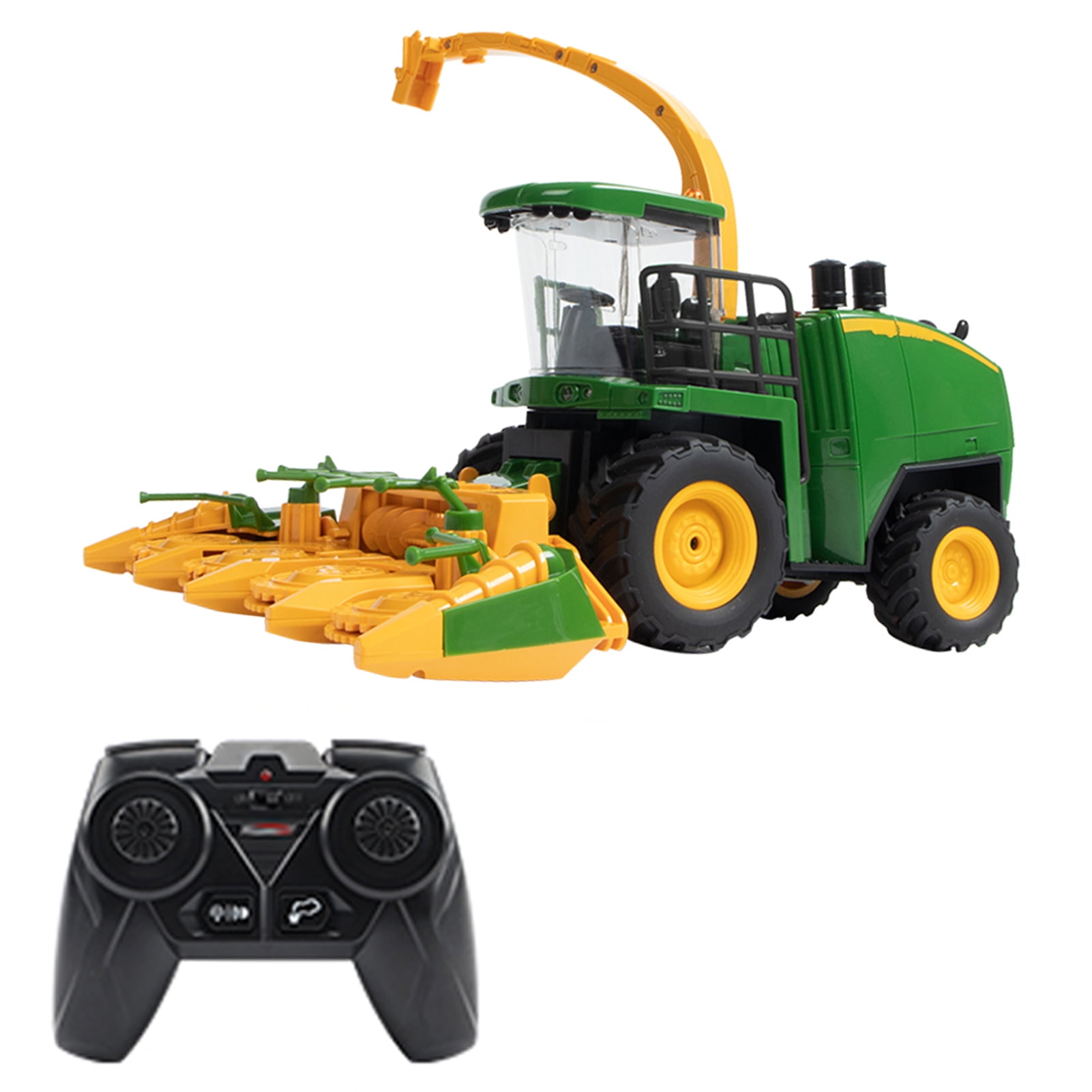 Dcenta Remote Control Harvester Toy Truck, 1:24 Scale 2.4GH RC