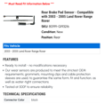 thumbnail image 2 of Rear Brake Pad Sensor - Compatible with 2003 - 2005 Land Rover Range Rover - Power Stop, 2 of 2