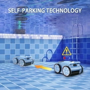 Seauto Robotic Pool Cleaner Cordless Pool Vacuum Wall-Climbing for Above and Inground up to 2150 sq.ft