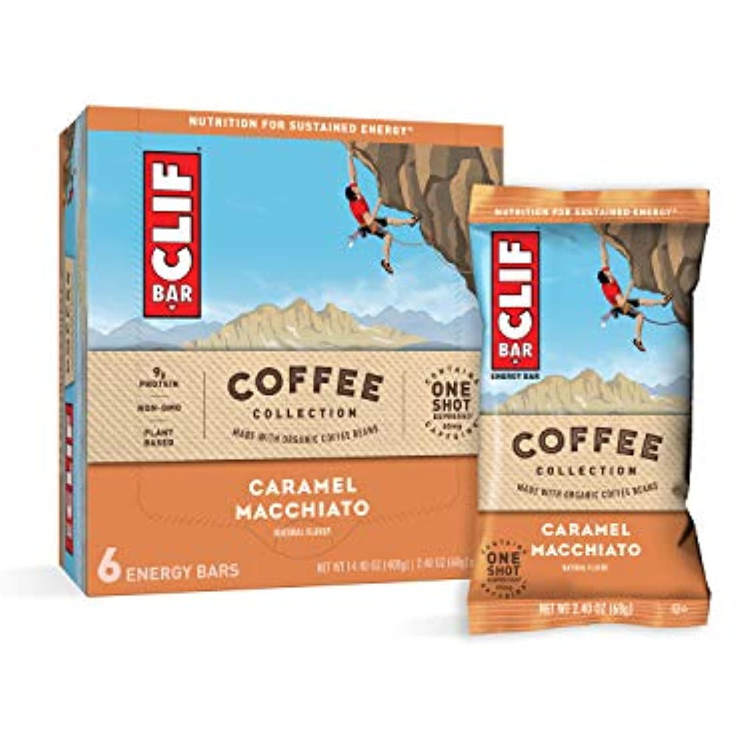 Clif Bars With 1 Shot Of Espresso Energy Bars Caramel Macchiato