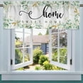 thumbnail image 3 of Spring Summer Eucalyptus Leaf Kitchen Curtains Valance 54 x 18, Seasonal Green Plant Sweet Home Short Window Topper Rod Pocket, Greenery Farmhouse Home Living Room Bedroom Bathroom Decor, 3 of 6