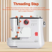 BCOOSS Sewing Machine for Beginners Electric Portable 12 Built-in Stitches with Extension Table