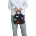 thumbnail image 6 of Honeii Futuristic Cat Warrior Print Lunch Bag Women, Lunch Box Lunch Bag for Women Adult Men, Small Leakproof Cute Lunch Tote Large Capacity Reusable, 6 of 8