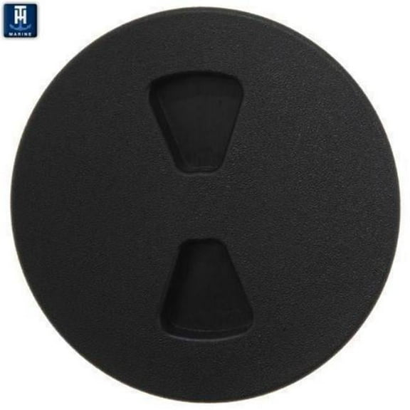TH Marine  8 in. Screw-out Deck Plate, Black