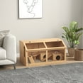 thumbnail image 2 of PawHut 33.5"L Wooden Hamster Cage w/ Suspension Bridge, Ladders, 2 of 10