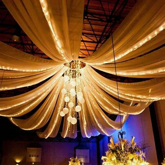 Efavormart 4 Panel 20" Hoop Ceiling Draping Hardware Kit For Wedding Party Banquet Event  - FREE Installation Tool Kit