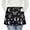 Butterfly and Moon, variant on Sun and Crystal Ball Gothic Pattern Server Half Apron with Pockets,22.8 X 11.8 Inch Half Waist Design with Black Trim,Restaurant Waitstaff Uniform