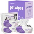 thumbnail image 5 of Prime Pets 8x8 in Pet Grooming Wipes for Dogs Cats, Jumbo Deodorizing Wipes, Lavender Scented,400 Ct, 5 of 9