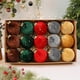 thumbnail image 1 of Xiying - Adornos Navideños de Terciopelo (15 Piezas) para Árbol Festivo con Lazos para Colgar, 3,15 Pulgadas, 1 of 6