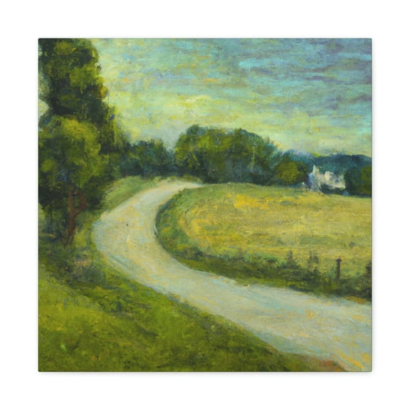 Country Lane in Impressionism - Canvas