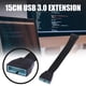 thumbnail image 2 of Cable de extensión de encabezado USB 3.0 para placa base, cable de extensión interno macho a hembra de 19/20 pines, adaptador extensor USB 3.0 de 19 pines y 20 pines, 2 of 8