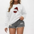 thumbnail image 6 of HUJlwoi Christmas Sweatshirts for Women Casual Crew Neck Printed Long Sleeve Pullover Tops Soft Comfy Winter Sweater Outfits, 6 of 7
