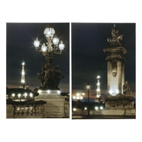 A&B Home Eiffel Led Wall Art, Set of 2