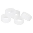 thumbnail image 1 of Unique Bargains Silicone Rubber Bands Rings Non-slip 1' Clear for Wrapping Paper, Cord Wraps, Bundle 5pcs, 1 of 5