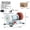 Steel Plate Base, variant on Speed Adjustable Mini Bench Grinder – Space-Saving Desktop Grinding Machine with Dual Wheels & Sturdy Base – EU Plug