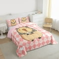 thumbnail image 3 of Castle Fairy Cartoon Animal Twin Comforter Sets for Children,Geometric Plaid Bedding Set, 3 of 8