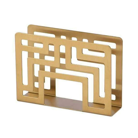 Colcolo Napkin Holder Stainless Steel Modern for Countertops Restaurant Picnic Table Gold