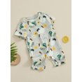 thumbnail image 3 of Loalirando Baby Boys Girl Farm Clothes Short Sleeve Chicken One Piece Romper Casual Jumpsuit Summer Country Stuff, 3 of 8