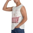 thumbnail image 3 of Fotbe Men's Cute Bathtub Print Men's Sleeveless Muscle Tank Tops Casual T-Shirts for Gym Workout Beach-X-Large, 3 of 8
