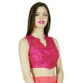 thumbnail image 6 of Phagun Designer Crop- Top Choli Dupion And Georgette Ready- Made Blouse, 6 of 7