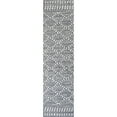 thumbnail image 3 of JONATHAN Y SANTA THERESA 2 x 8 Runner Rug, Sofie Moroccan Trellis - Gray/Cream, SNT102A-28, 3 of 7
