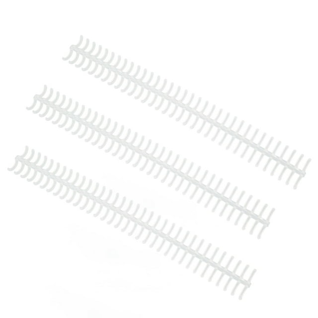 12mm Plastic Binding Spine, 85 Sheet Capacity, 10 Pack, 34 Hole Design, Reusable Lightweight Rings, Glossy , Practical Office School Home Use, Detachable Split for Easy