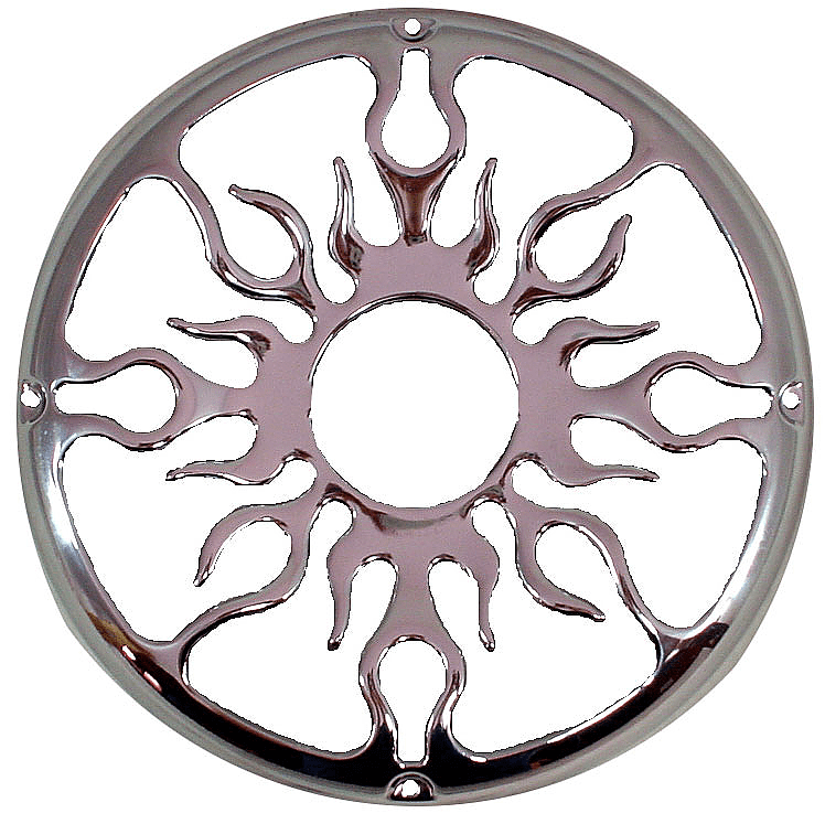 Car Audio Flame Polished Steel 12 