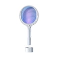 thumbnail image 1 of Sidaley Raqueta de plagas de choque eléctrico, herramienta de insectos para colgar en la pared recargable por USB ajustable de mano con soporte, raqueta Electrónica Blanco, 1 of 6