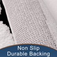 thumbnail image 3 of Alfombrilla de baño en blanco y negro, letras de baño antideslizantes, alfombrilla de baño suave y absorbente, alfombrilla de baño cómoda lavable a máquina de secado rápido para bañera, dormitorio, d JAMW Sencillez, 3 of 5