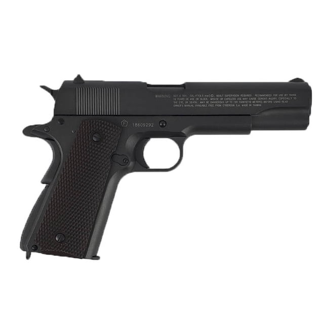 Pistola de gas 1911 balines 4.5mm airsoft lanzadora bullets de metal AIM Accurate M1911 Military Full Metal