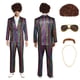 thumbnail image 3 of Disfraz de fantasía hippie para hombre adulto de los años 70, 80 y 90, disfraz para fiesta disco, peluca, gafas, para Halloween y carnaval, 3 of 5